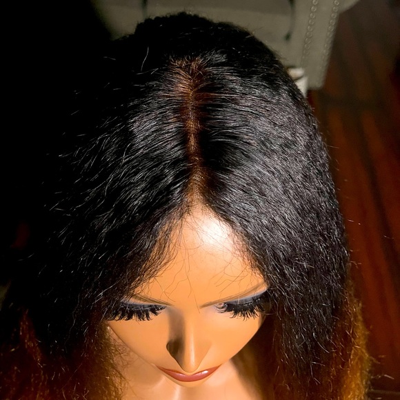 ⭐️⭐️SOLD⭐️⭐️100% KINKY STRAIGHT OMBRE HUMAN HAIR WIG!!⭐️⭐️ - Picture 6 of 6